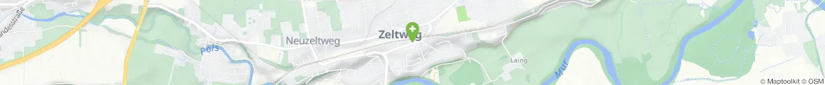 Kartendarstellung des Standorts für Aichfeld-Apotheke in 8740 Zeltweg